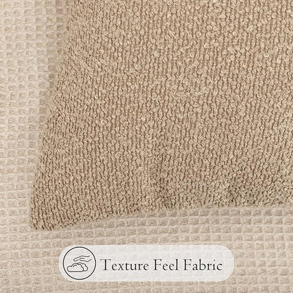 20x54 inch Neutral Boucle Body Pillow Cover, Camel Long Pillow Cover Cozy Soft Cushion Case for Couch Sofa Bed Living Room Home Decor, Pack of 1 (Cover Only)